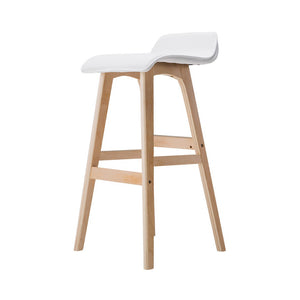 Bar Stools | 2PCS | Wooden Stool | White