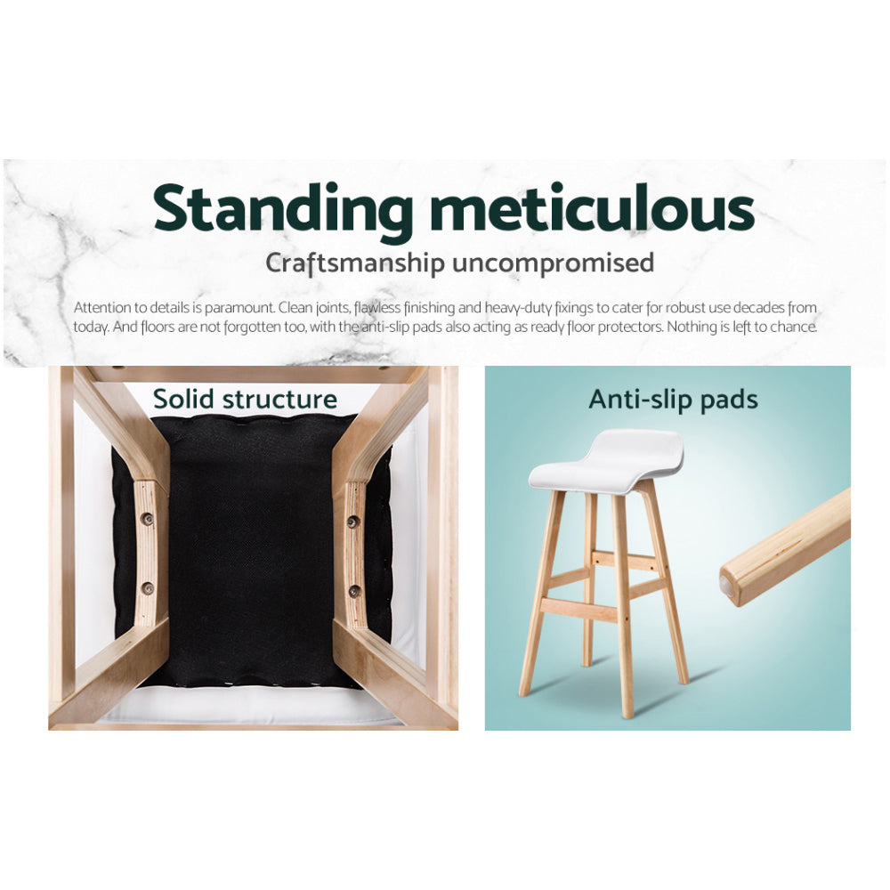 Bar Stools | 4PCS | Wooden Stool | White