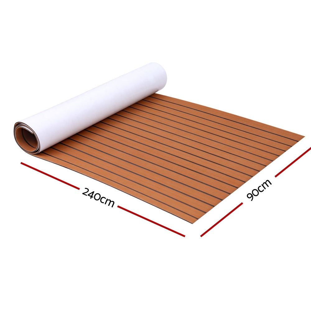Seamanship EVA Foam Boat Flooring Mat | 240x90x0.6cm | Dark Brown