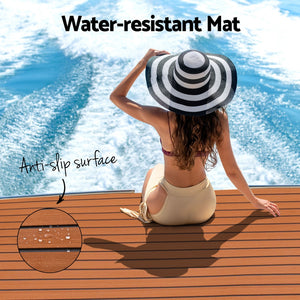 Seamanship EVA Foam Boat Flooring Mat | 240x90x0.6cm | Dark Brown