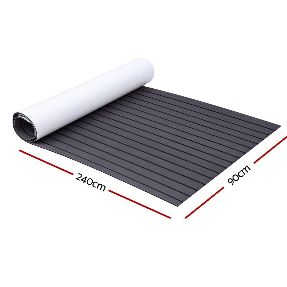 Seamanship EVA Foam Boat Flooring Mat | 240x90x0.6cm | Dark Grey Decor