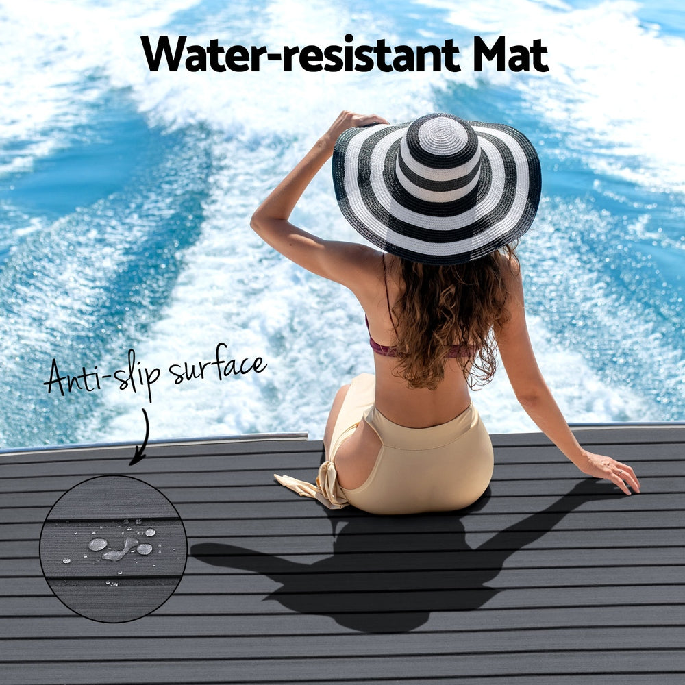 Seamanship EVA Foam Boat Flooring Mat | 240x90x0.6cm | Dark Grey Decor