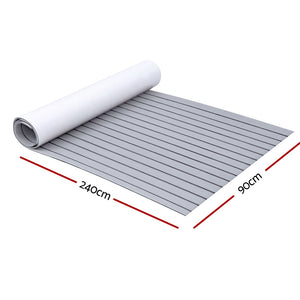 Seamanship EVA Foam Boat Flooring Mat | Decking Sheet | 240x90x0.6cm | Light Grey