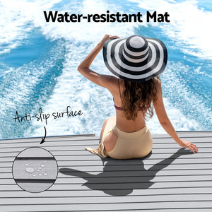 Seamanship EVA Foam Boat Flooring Mat | Decking Sheet | 240x90x0.6cm | Light Grey
