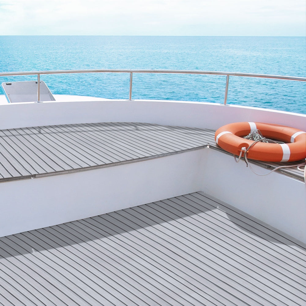 Seamanship EVA Foam Boat Flooring Mat | Decking Sheet | 240x90x0.6cm | Light Grey