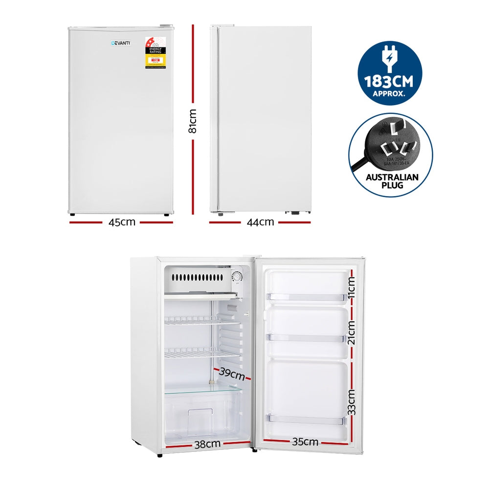 Bar Fridge | 95L | White