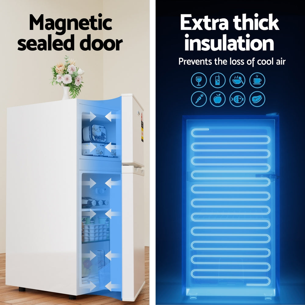 80L Bar Fridge Mini Freezer | Refrigerator | White