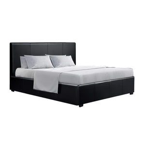 Bed Frame | Queen Size | Gas Lift | Black | NINO