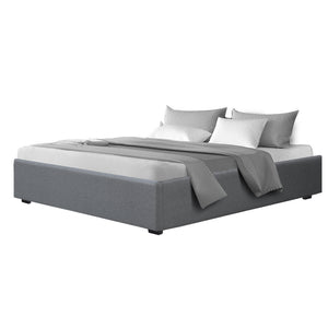 Bed Frame | King Size | Gas Lift Base | Grey | TOKI