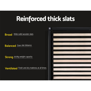 Bed Frame | King Size | Gas Lift Base | Grey | TOKI