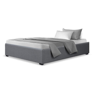 Bed Frame | King Single Size | Gas Lift Base | Grey | TOKI