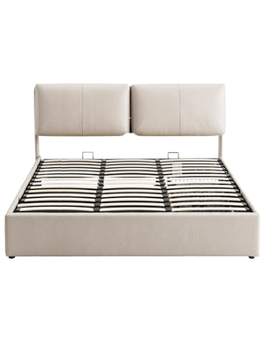 Artiss King Bed Frame Gas Lift Storage 3 Drawers Adjustable Headboard Platform Base