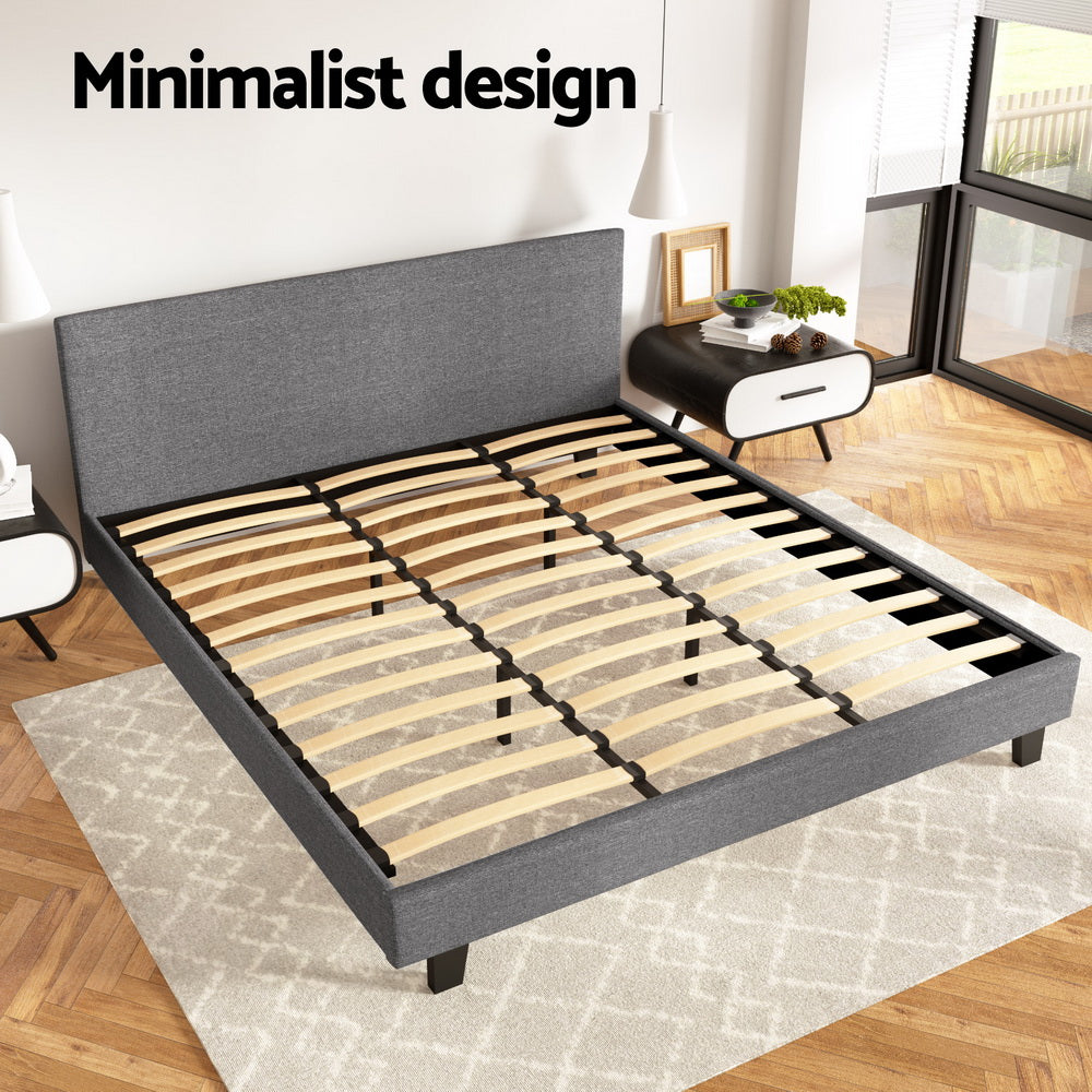 Artiss | King Bed Frame | Grey | NEO Design