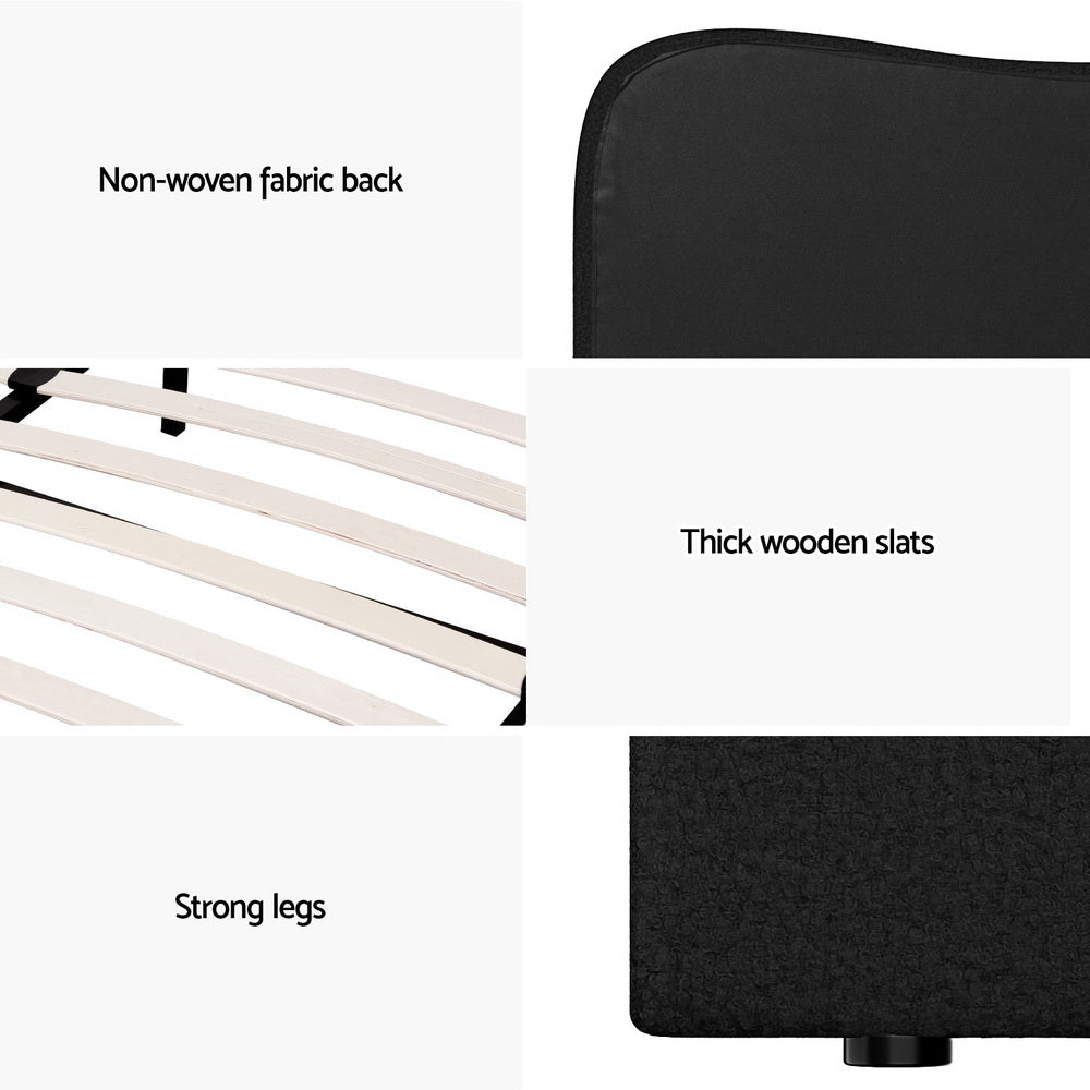 Bed Frame | Double Size | Boucle DARA