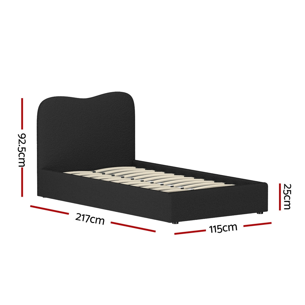 Bed Frame | King Single Size | Boucle DARA