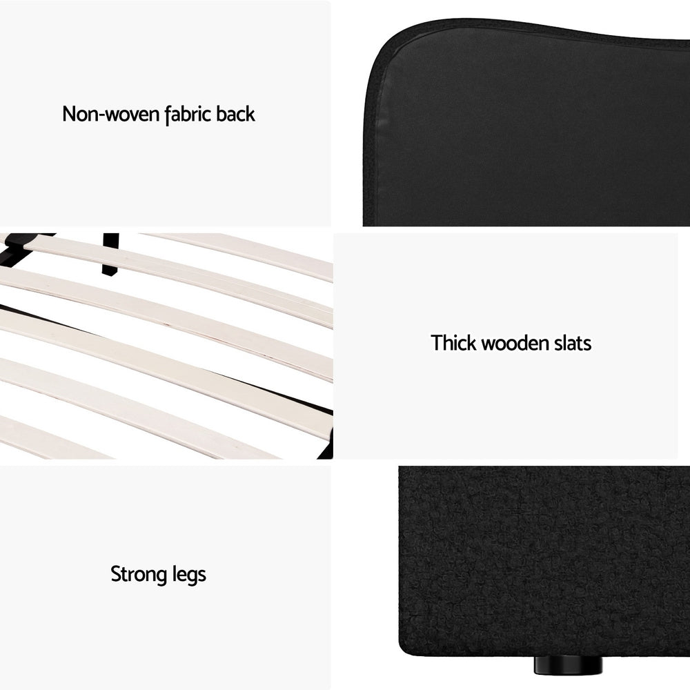 Bed Frame | King Single Size | Boucle DARA