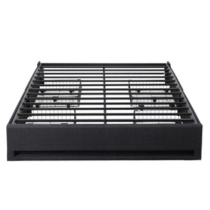 Double Bed Frame | Storage Drawers | RGB Lights | Charging Station | Upholstered