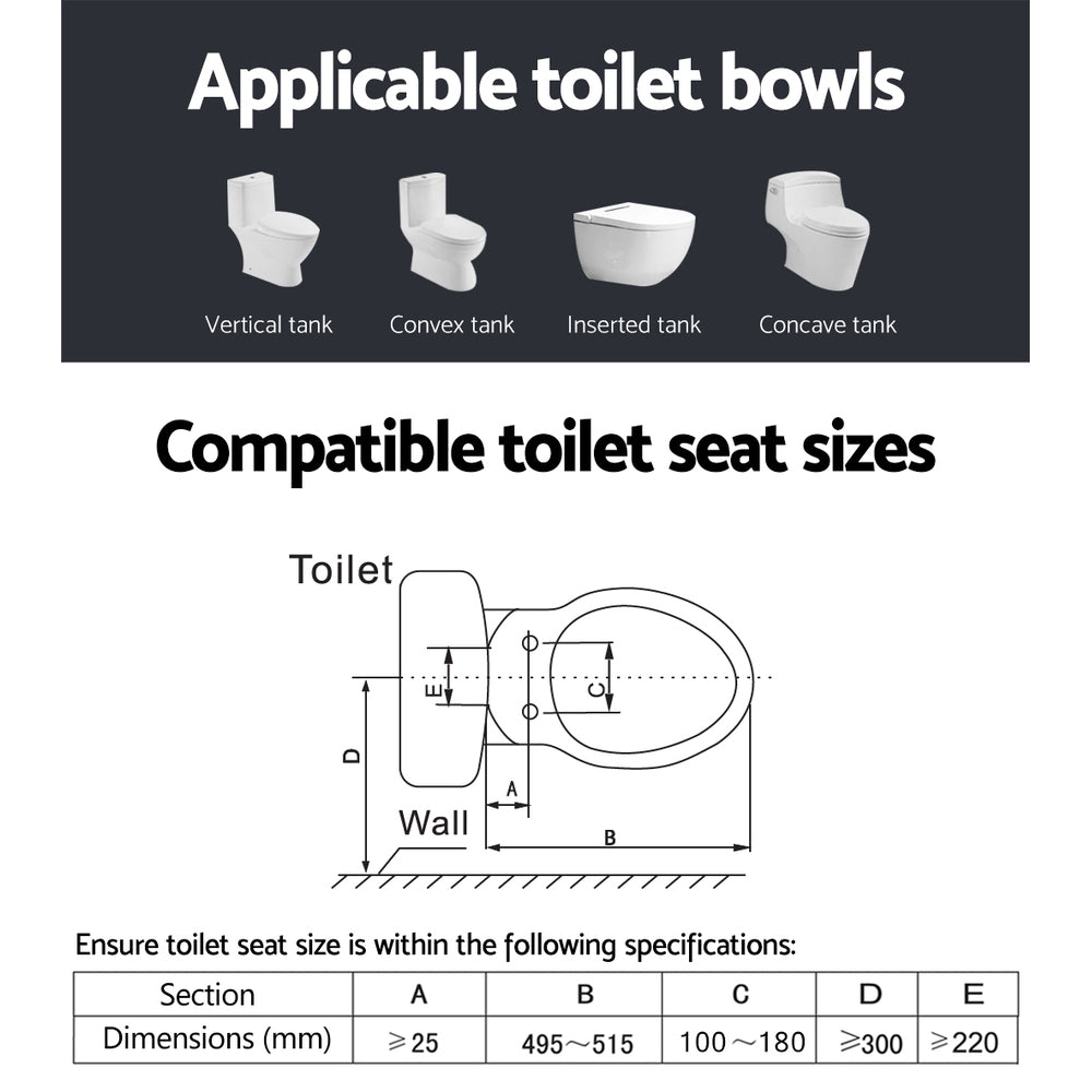 Cefito | Electric Bidet Toilet Seat Cover | Auto Smart Water Wash | Dry Panel Control
