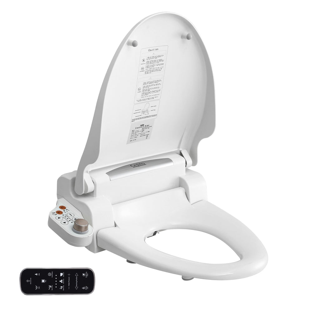 Cefito Electric Bidet Toilet Seat | LED Night Light | Heated Seat with Remote
