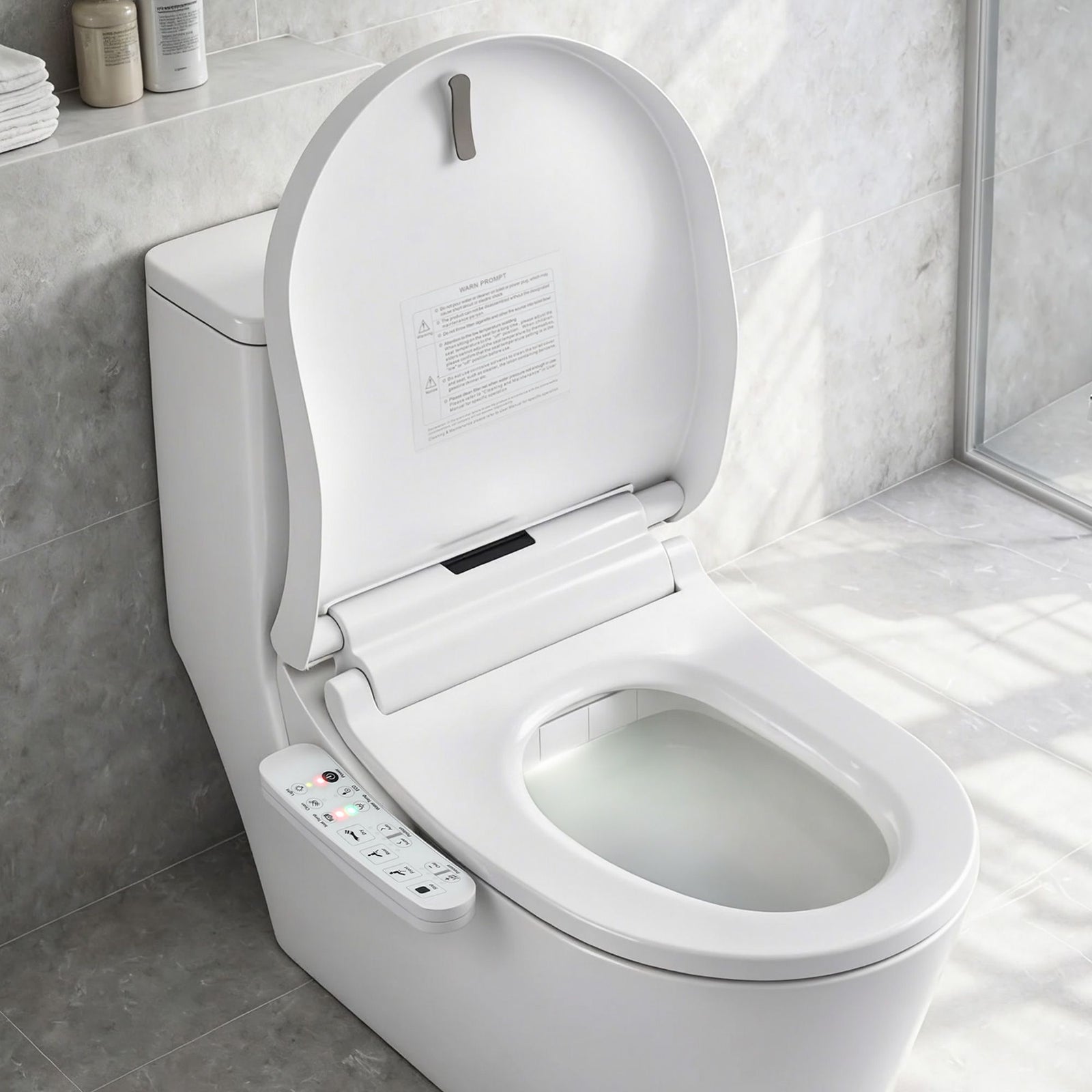 Smart Electric Bidet Toilet Seat | D-Shape Seat Cover | SIAA Certified
