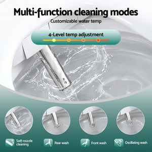 Cefito Smart Electric Bidet Toilet Seat Cover D-Shape SIAA Material Certified