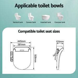 Cefito Smart Electric Bidet Toilet Seat LED Display Heated Dryer WaterMark
