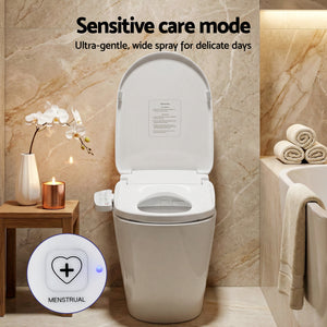 Electric Bidet Toilet Seat Cover | Heated Warm Water | Dryer | LED Night Light