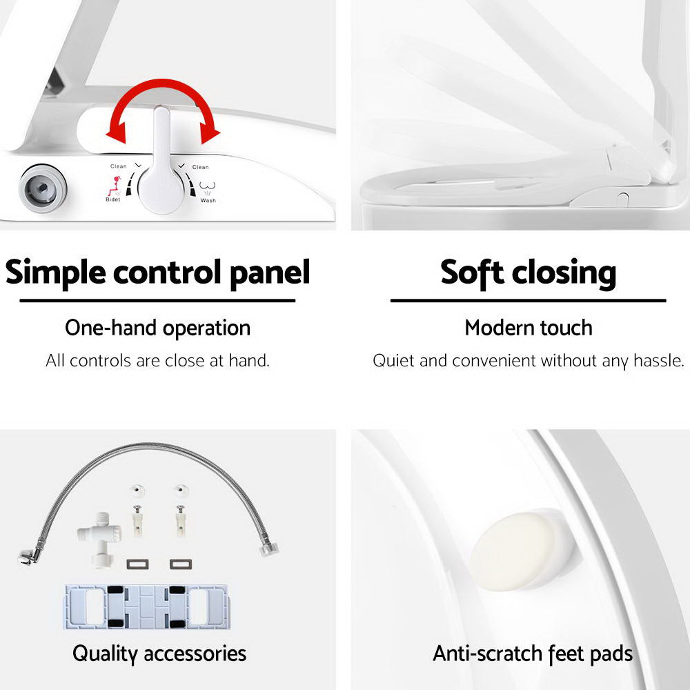 Non Electric Bidet | Toilet Seat Cover | Auto Smart Water Wash | Dry