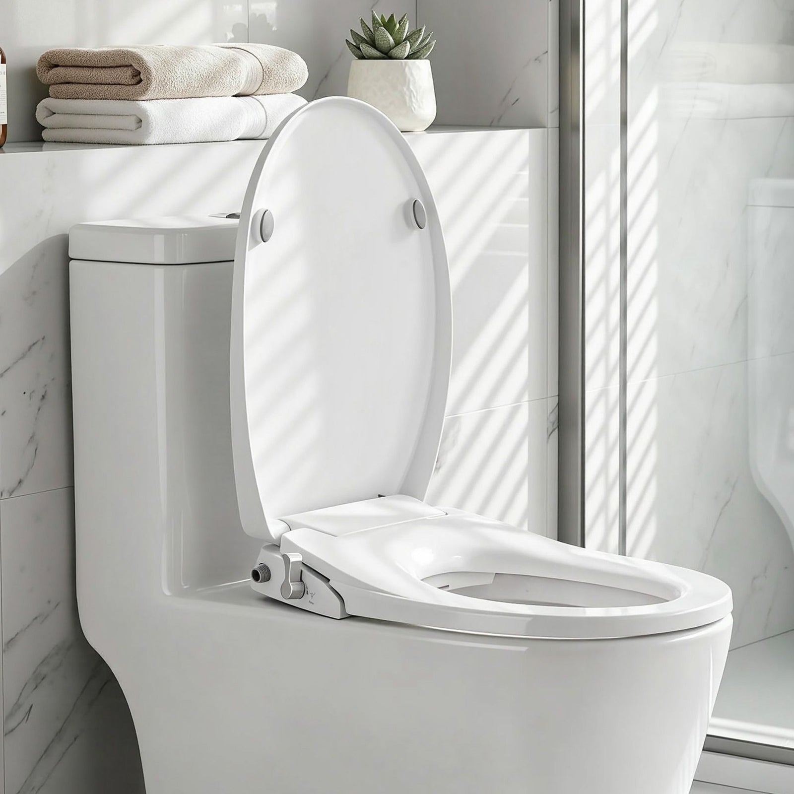 Non-Electric Bidet Toilet Seat | O-Shape Dual Nozzle Soft Close | WaterMark Certified