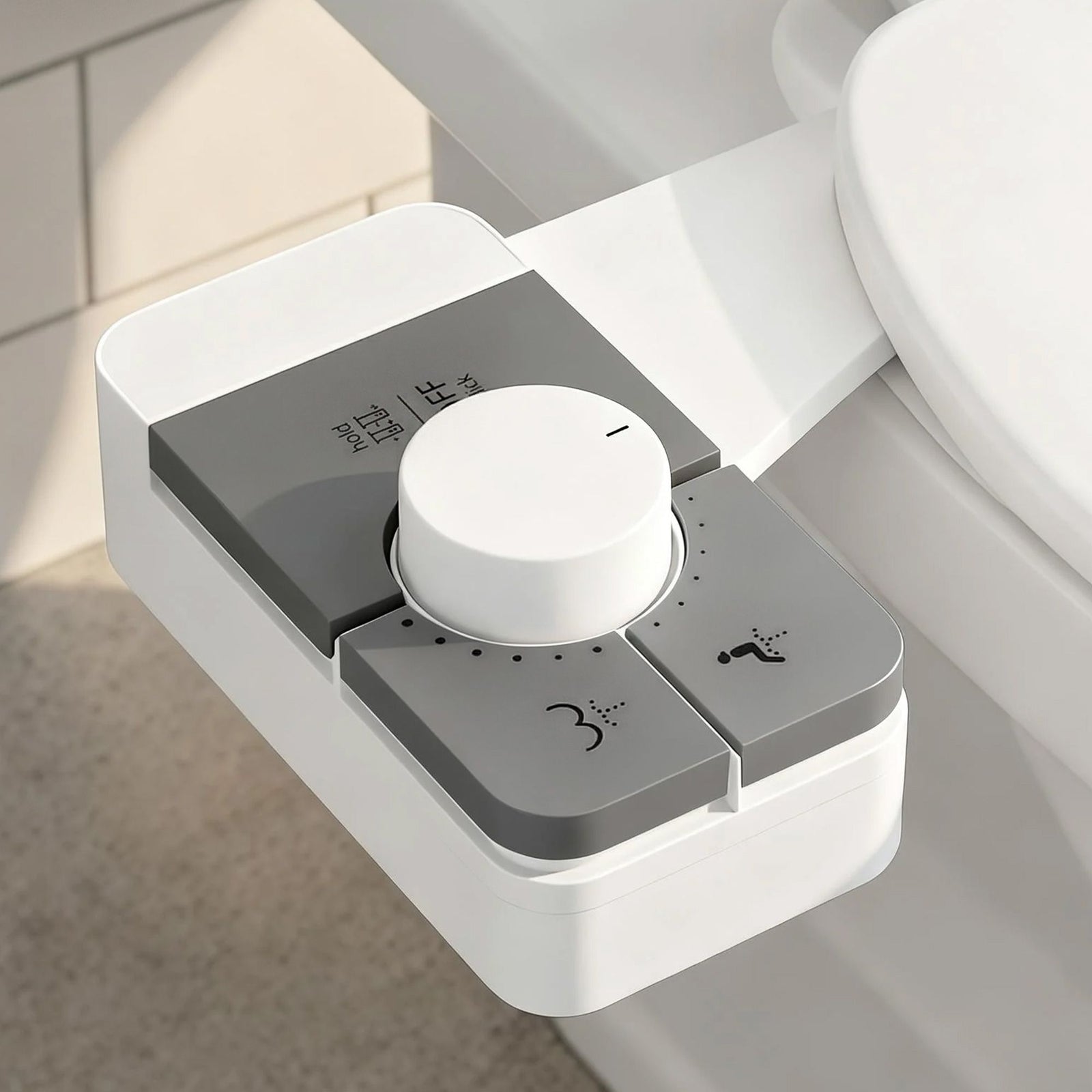 Ultra-Slim Bidet Attachment | Non-Electric Dual Nozzle Toilet Spray