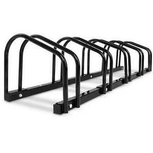 Weisshorn 5 Bike Stand Rack | Bicycle Storage | Floor Parking Holder | Cycling | Black