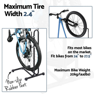 4-in-1 Bike Parking Stand | Adjustable Height | Vertical Storage Rack | 24–27.5 Inch Bikes