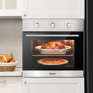 60cm Electric Built-In Wall Oven | 70L Capacity | Stainless Steel