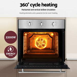 60cm Electric Built-In Wall Oven | 70L Capacity | Stainless Steel