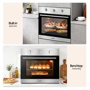60cm Electric Built-In Wall Oven | 70L Capacity | Stainless Steel