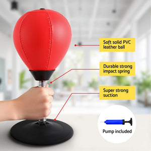 Desktop Punching Bag Stand Set | Swivel Speed Balls with Pump | Boxing Training Equipment