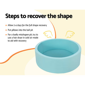 Ball Pit | 90x30cm | Ocean Foam Play Pool Barrier | Blue