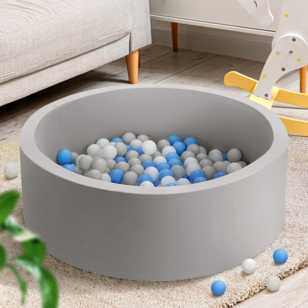 Ball Pit | 90x30cm | Ocean Foam Play Pool Barrier | Grey