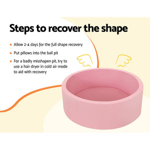 Ball Pit | 90x30cm | Ocean Foam Play Pool Barrier | Pink