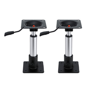 Boat Seat Pedestal 2 Pack | 34–46cm Adjustable | Gas Lift | 360° Swivel