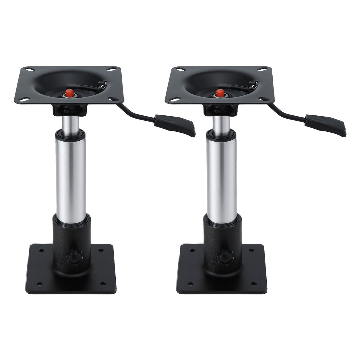 Boat Seat Pedestal 2 Pack | 34–46cm Adjustable | Gas Lift | 360° Swivel