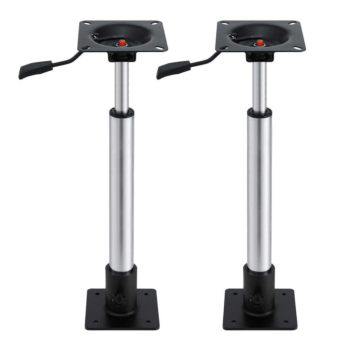 Boat Seat Pedestal 2 Pack | 55–75cm Adjustable | Gas Lift | 360° Swivel