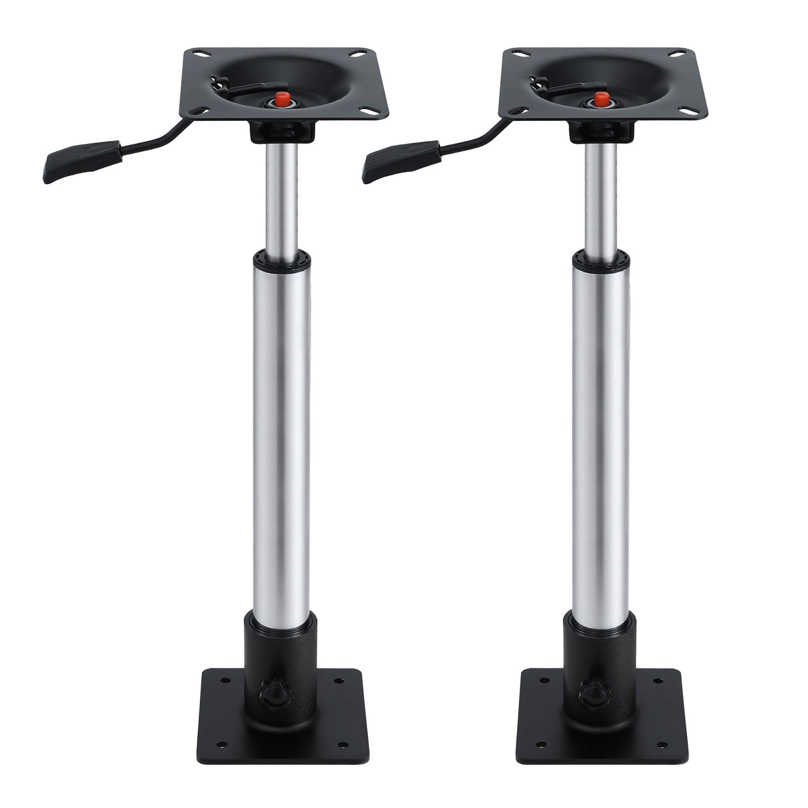 Boat Seat Pedestal 2 Pack | 55–75cm Adjustable | Gas Lift | 360° Swivel