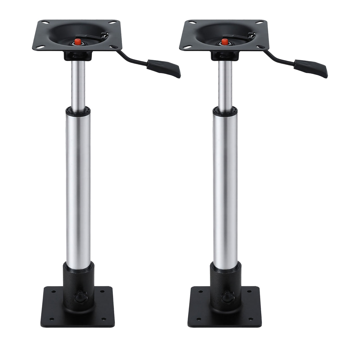 Boat Seat Pedestal 2 Pack | 55–75cm Adjustable | Gas Lift | 360° Swivel