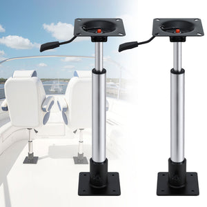 Boat Seat Pedestal 2 Pack | 55–75cm Adjustable | Gas Lift | 360° Swivel
