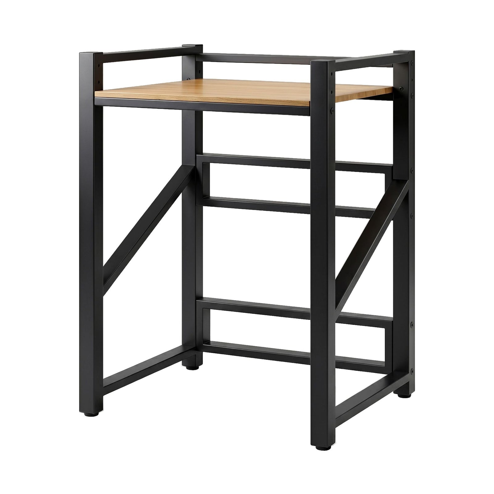 Over Washing Machine Rack | Laundry Storage Shelf | 75cm | Black