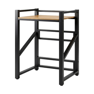 Artiss Over Washing Machine Rack Laundry Shelf Space Saver 75cm Black