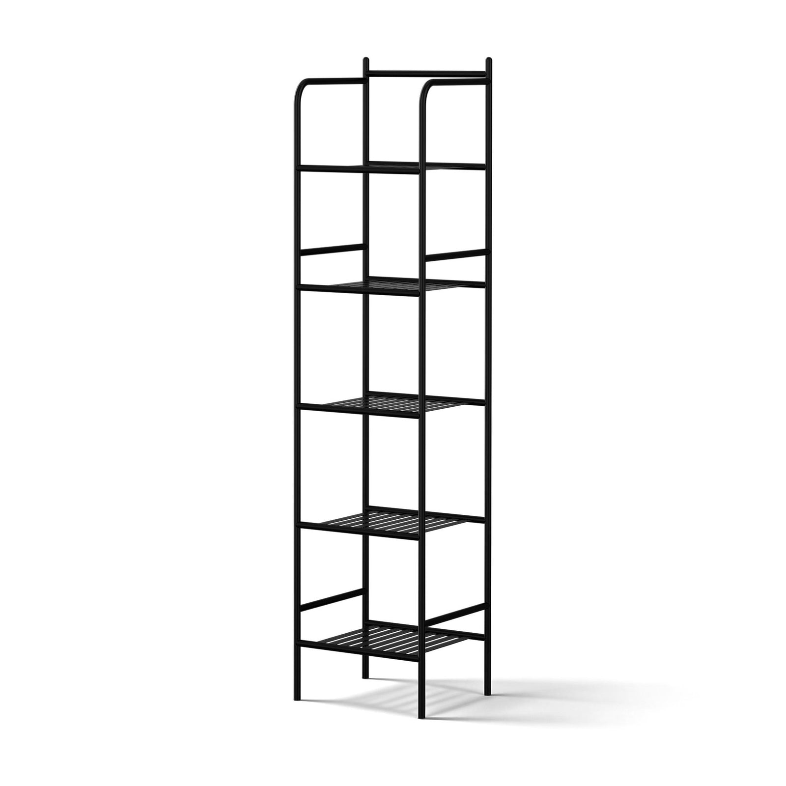 Corner Shower Caddy | 5 Tier | Floor Standing Bathroom Organiser | Black