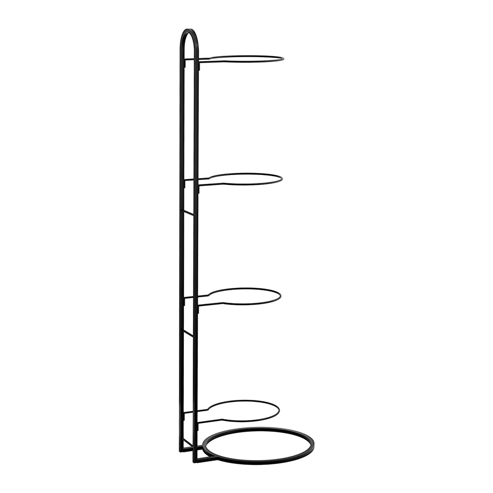 Ball Storage Rack 4-Tier | Sports Equipment Holder | Garage & Gym Organiser | Black