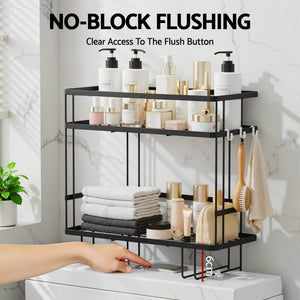 Over-Toilet Storage Rack | 2 Tier Bathroom Shelf | Organiser